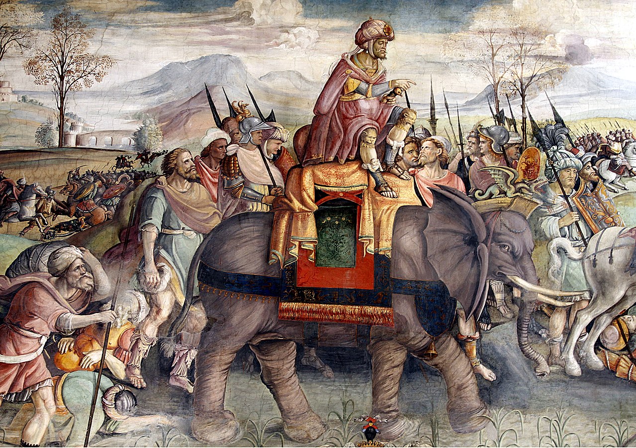 Hannibal überquert die Alpen (Fresko)